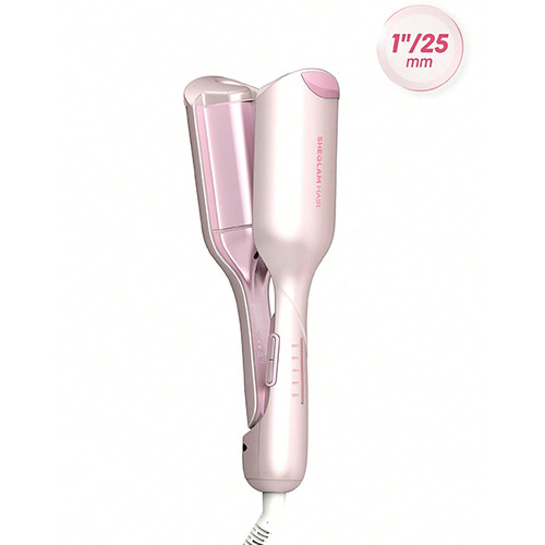 دستگاه ویو کننده ساحلی مو صورتی سایز ۲۵ (25mm) شیگلم مدل Cupids Charm Beach Babe